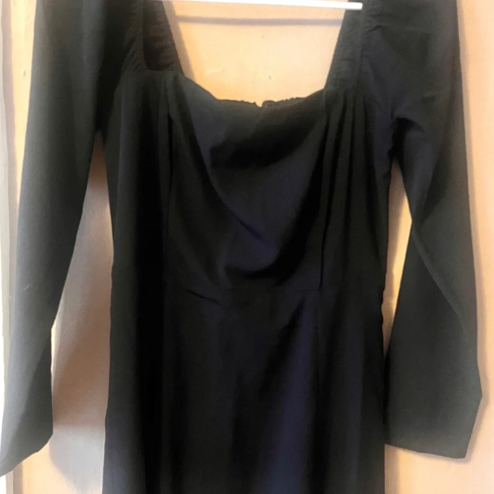 🏷️ Abercrombie & Fitch • long black maxi dress with side slit